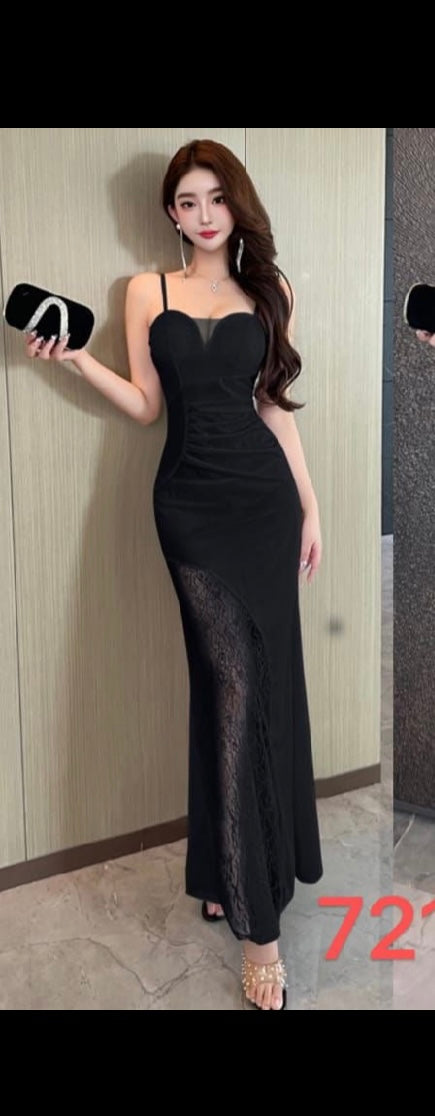 Luxe Lace Evening Dress