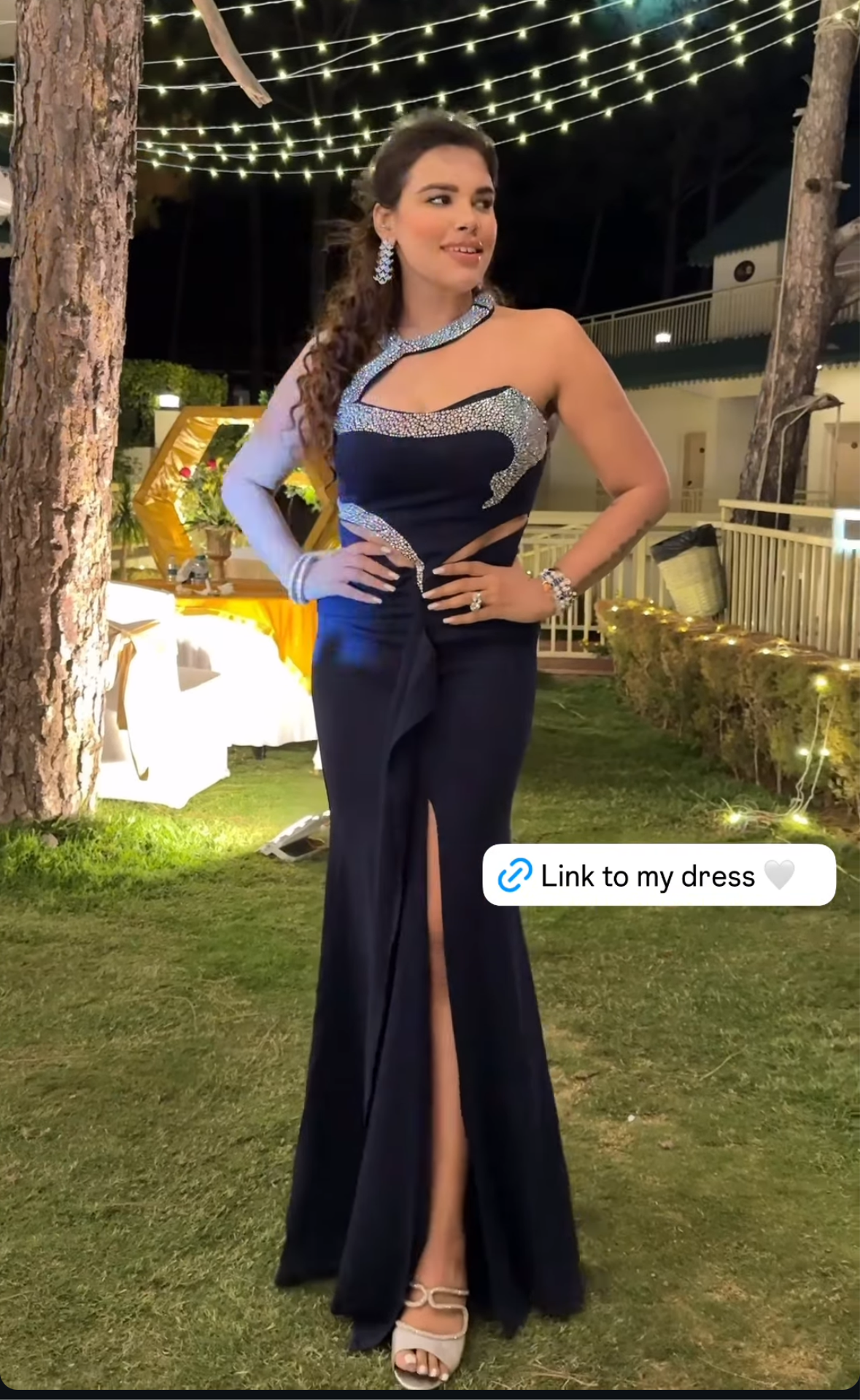 Celestial Halterneck Curve Gown