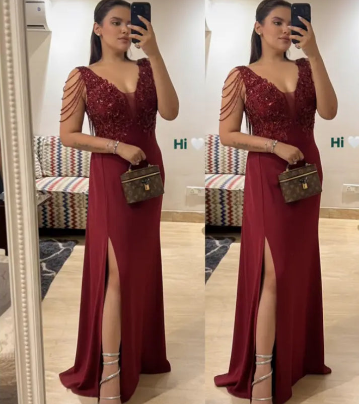 Celeste Drape Evening Gown