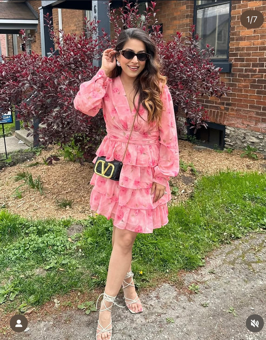 Rosie V-neck floral dress