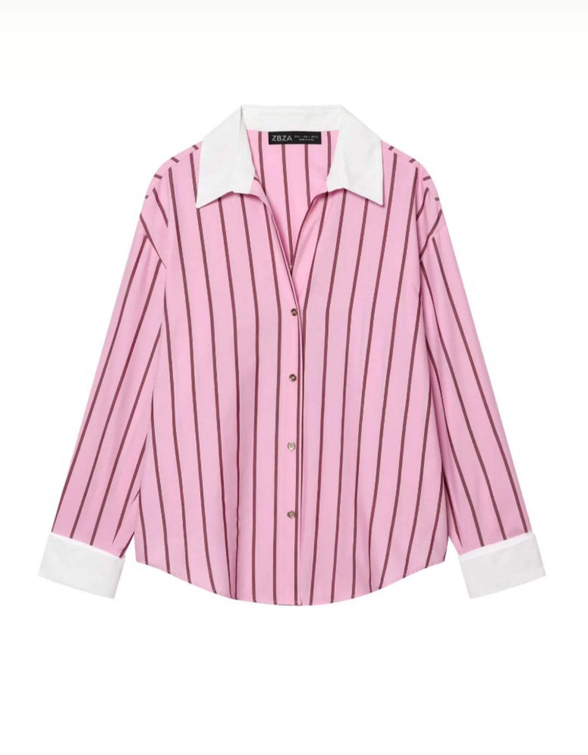 Pink stripes shirts (This is oversized style shirt)