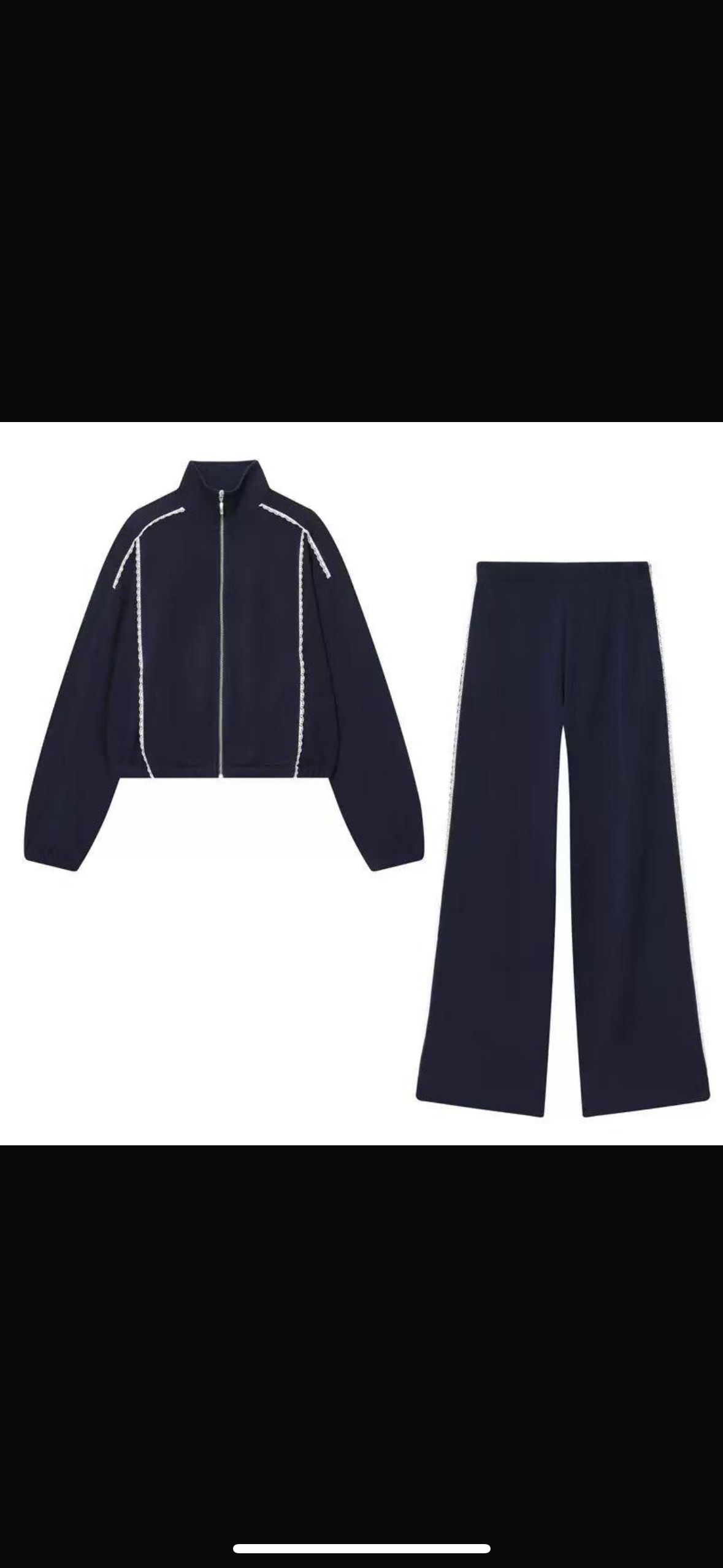 Navy blue tracksuit set