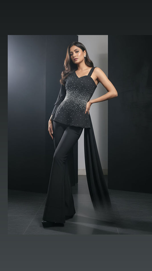 Celeste Drape Peplum Set