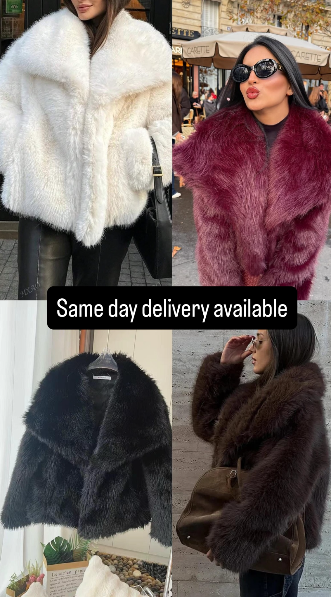 Fur collar jacket