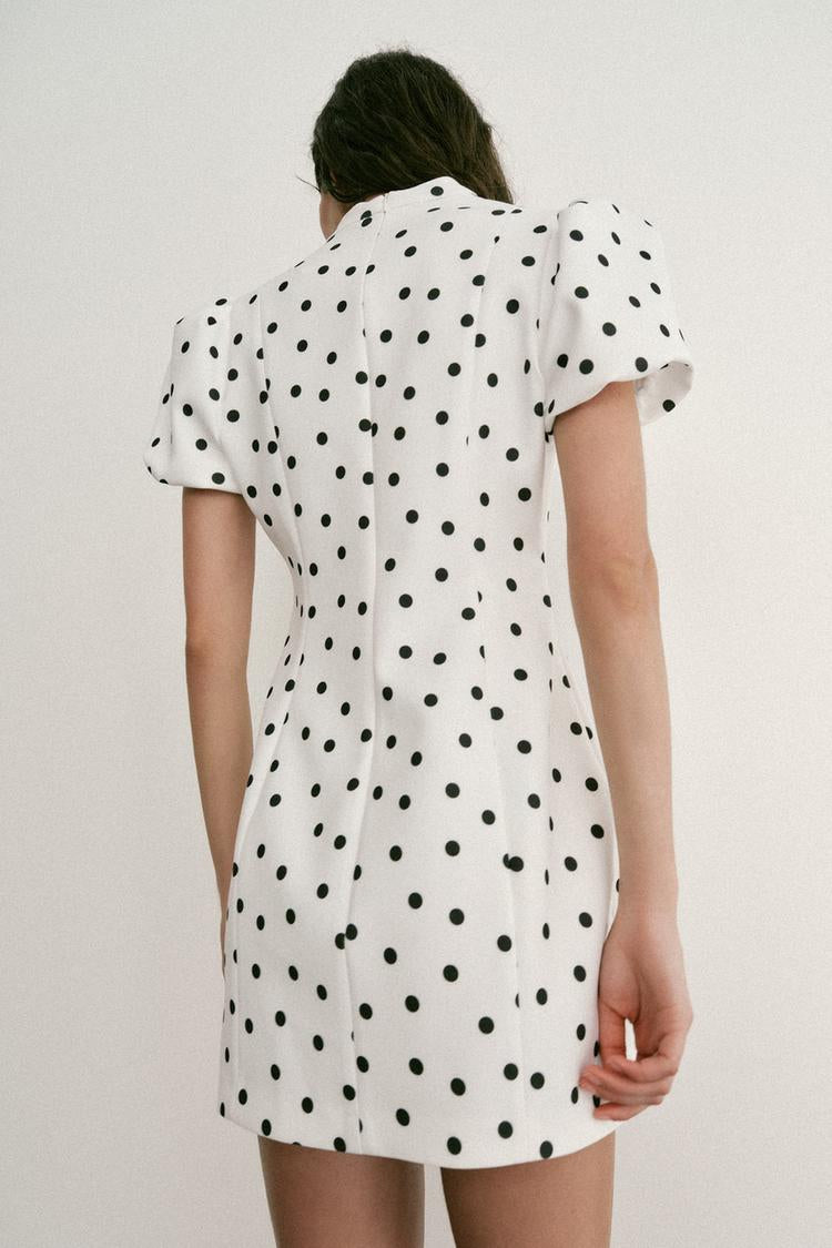 Polka Charm Mini Dress