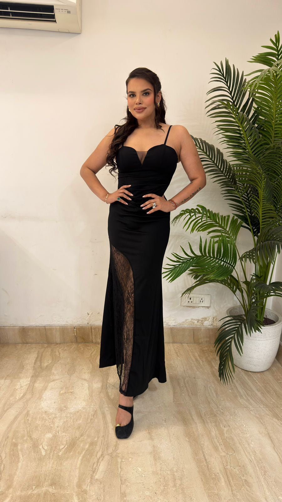 Luxe Lace Evening Dress