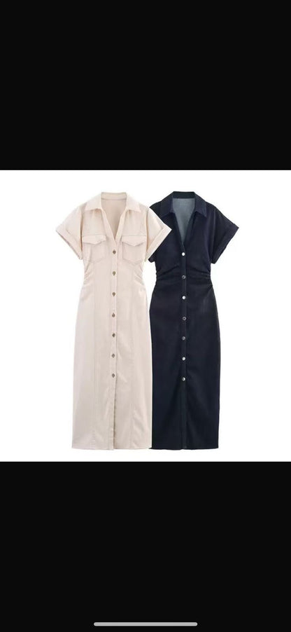 Denim Midi Dresss
