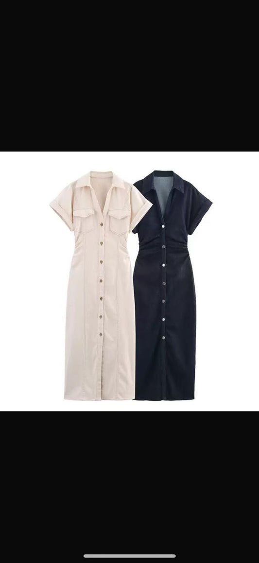 Denim Midi Dresss