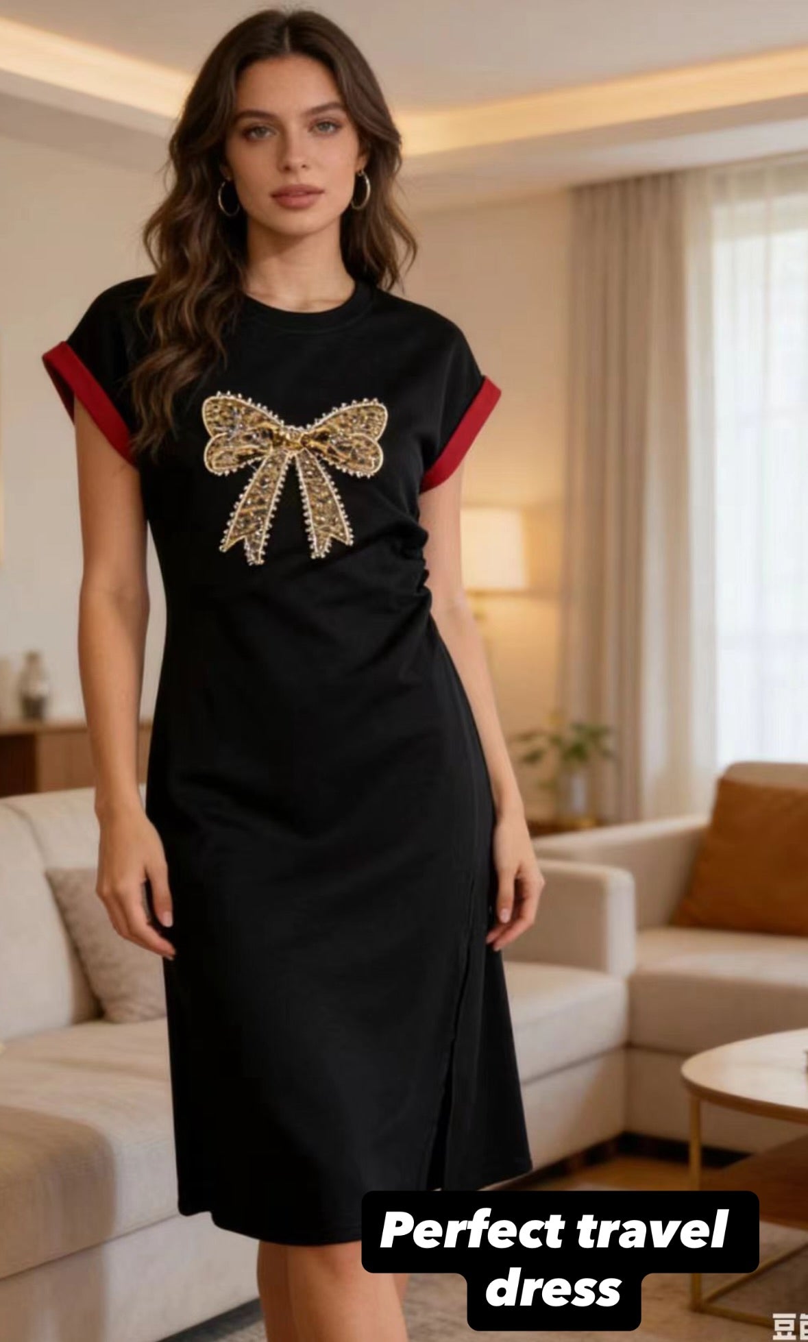 Bella Bow T-shirt Dress