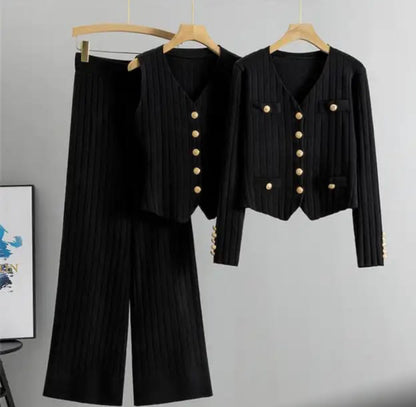 Regal Ribbed 3-Piece Knit Co-ord
