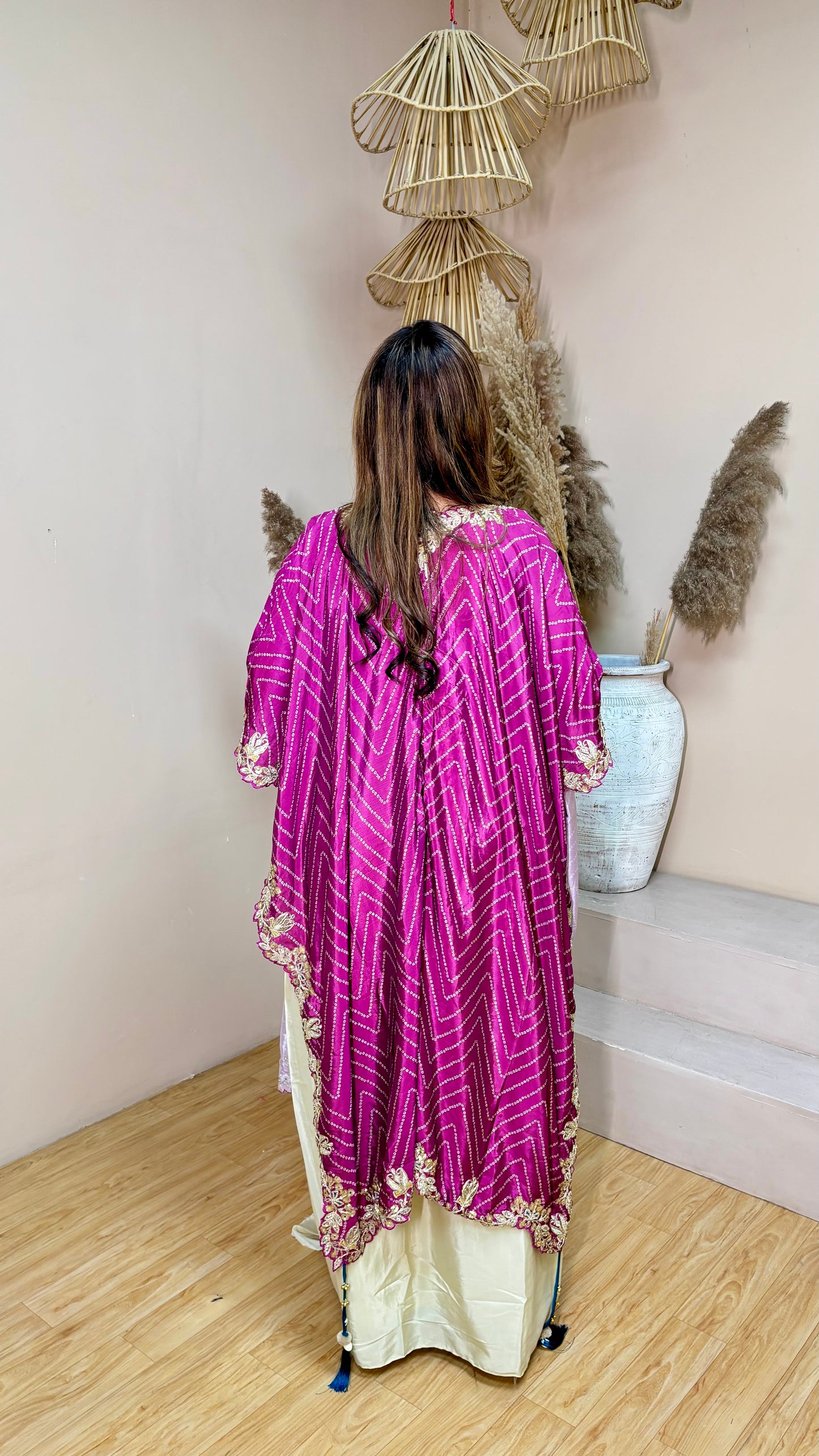 Bandhani Indowestern set