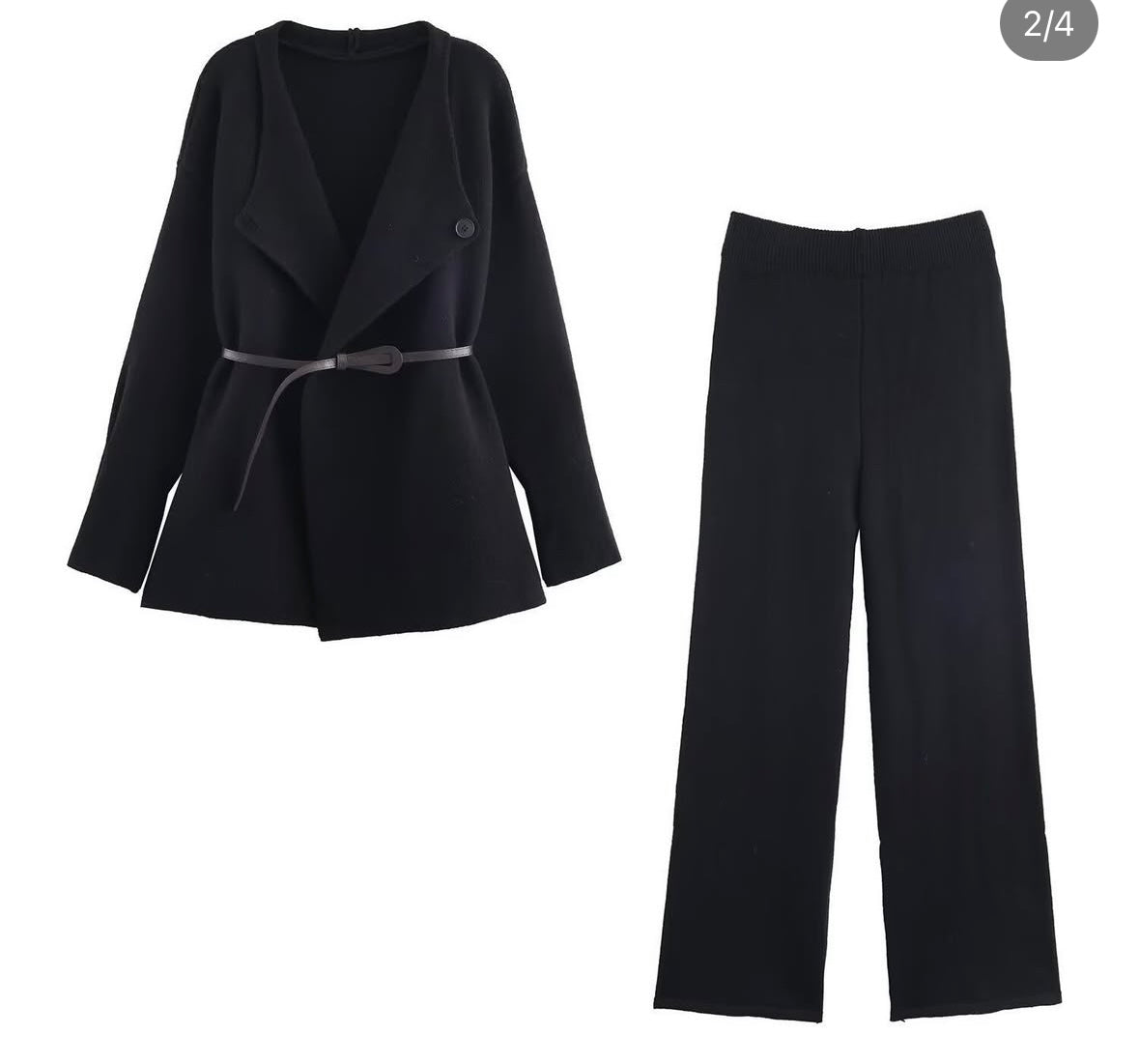 Luxe Knit Belted Co-ord Set