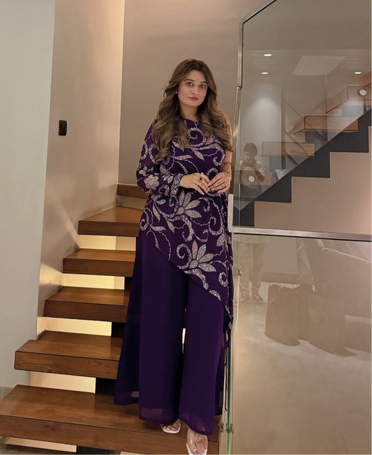 Hand embroidery Indowestern Set