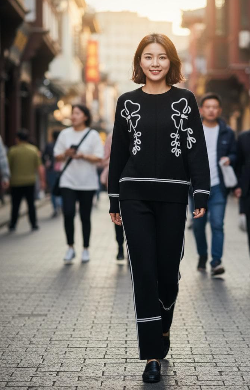 Urban Bloom Knit Co-ord Set