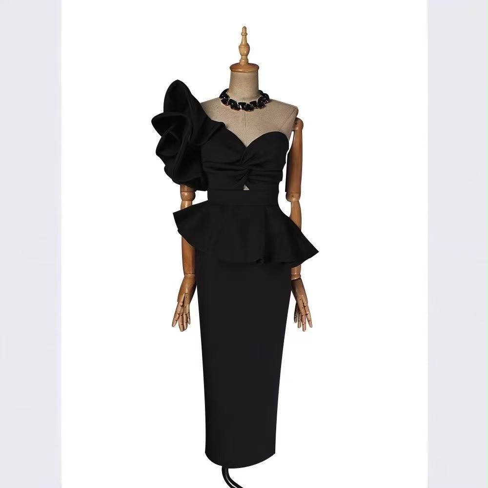 Muse Peplum Top & Skirt Co-ord
