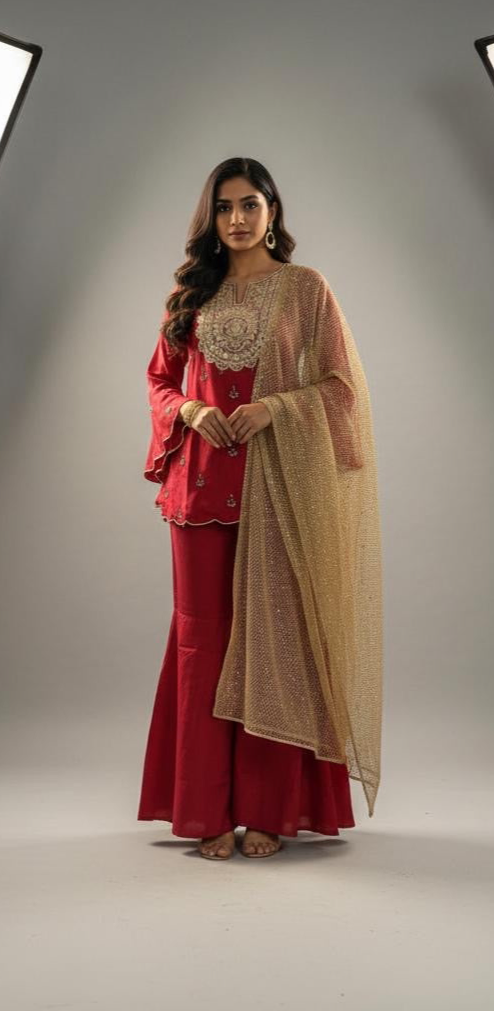 Blush Rouge Sharara Set