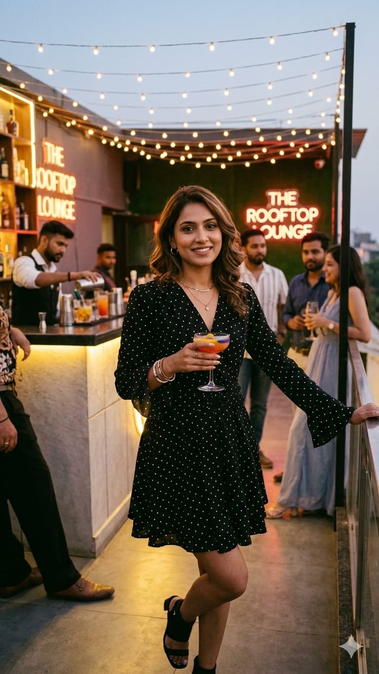 Polka dot frock dress