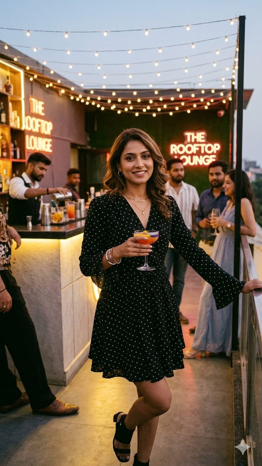 Polka dot frock dress