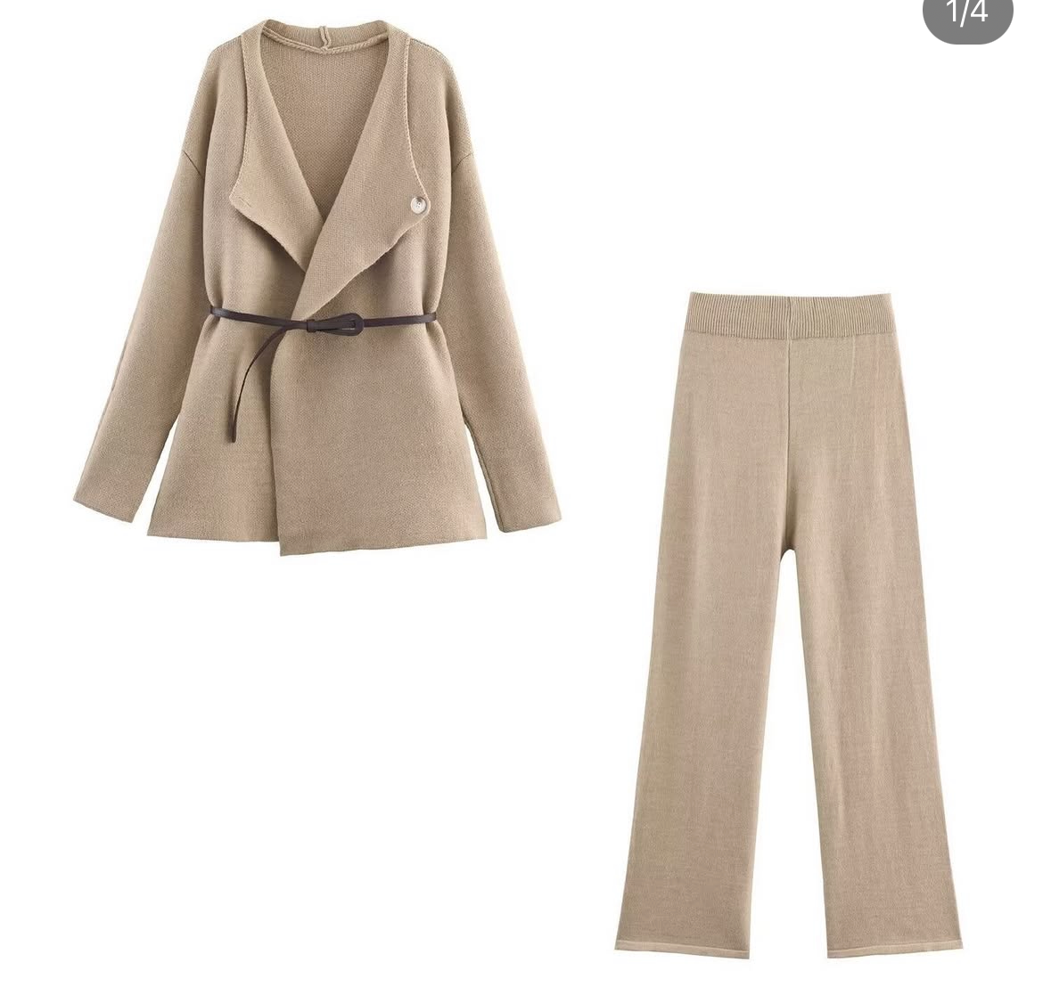 Luxe Knit Belted Co-ord Set