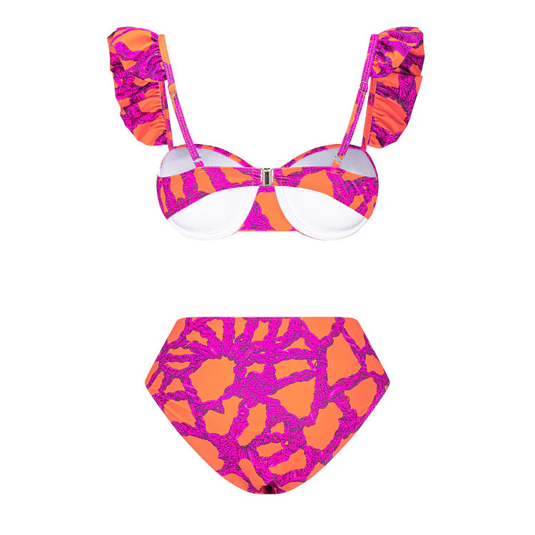 Floral pink swimswear