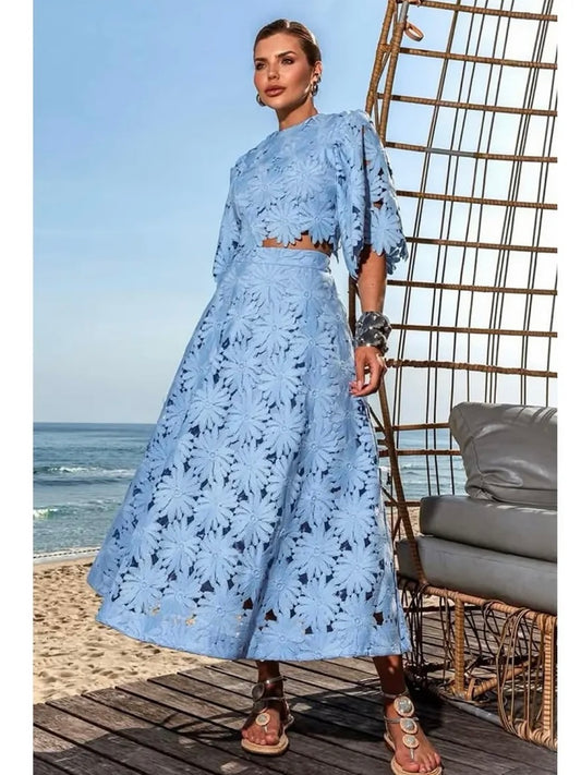 Schiffli Skirt Top