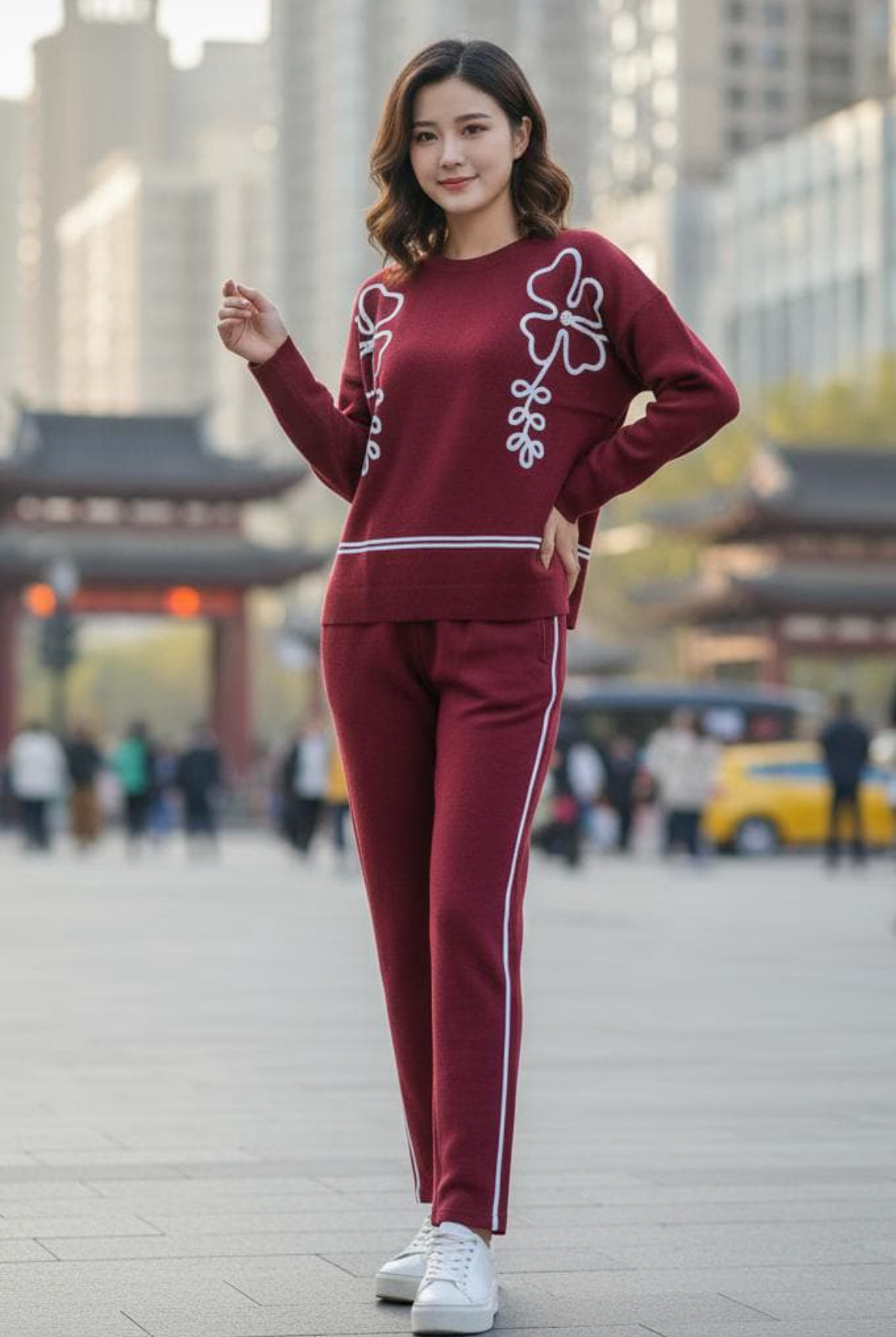 Urban Bloom Knit Co-ord Set