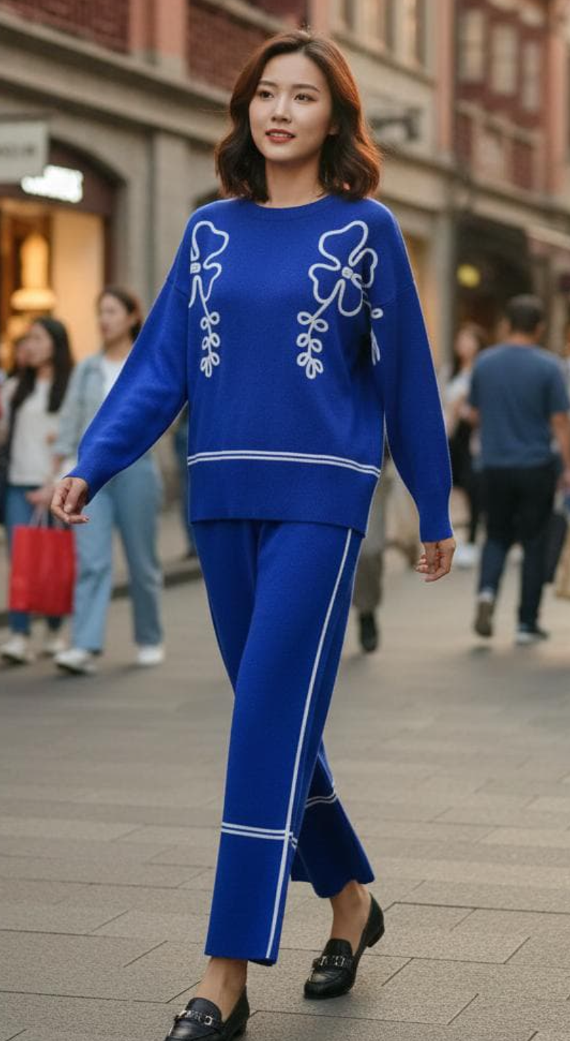 Urban Bloom Knit Co-ord Set