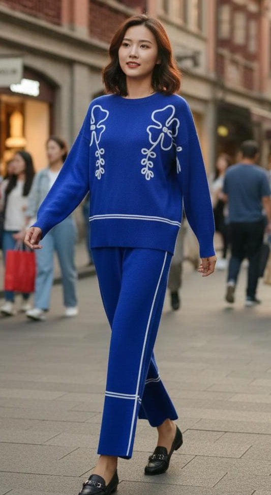 Urban Bloom Knit Co-ord Set