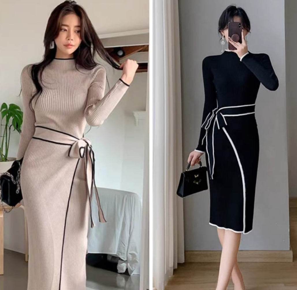Winter wrap dress