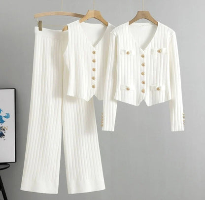 Regal Ribbed 3-Piece Knit Co-ord